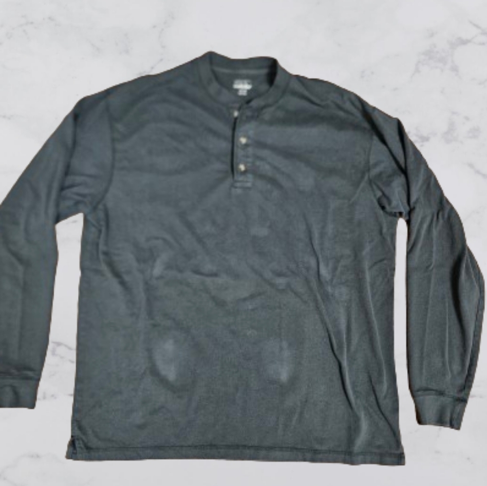 Cabelas XL-tall Men's long sleeve green henley